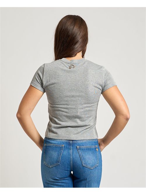 T-shirt donna Gaelle Paris in lurex metallizzato GAELLE PARIS | GAABW07733GR03